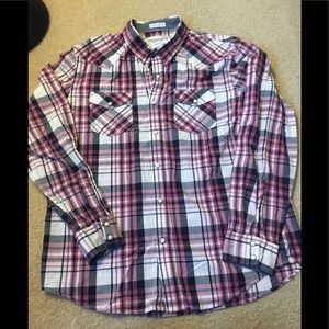 American Eagle Plaid Button Down